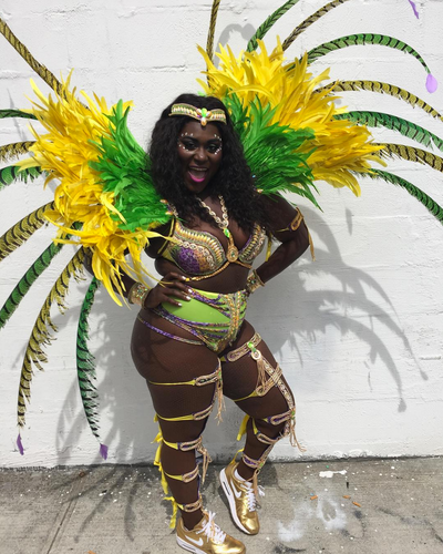 Danielle Brooks Spent Her Labor Day Weekend in Feathers and Rhinestones